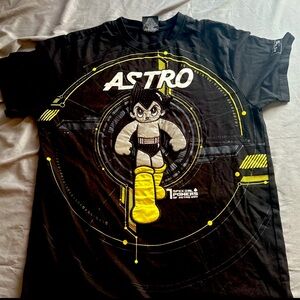 RARE Southpole Astro Boy Tokyo 2020 Quilted Black t shirt in size Large